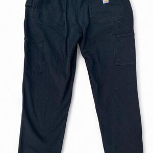 Carhartt Black Double Front Utility Pants Joggers Relaxed Fit Large